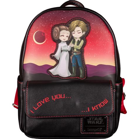 han solo loungefly|Loungefly Star Wars Princess Leia & Han Solo I Love。